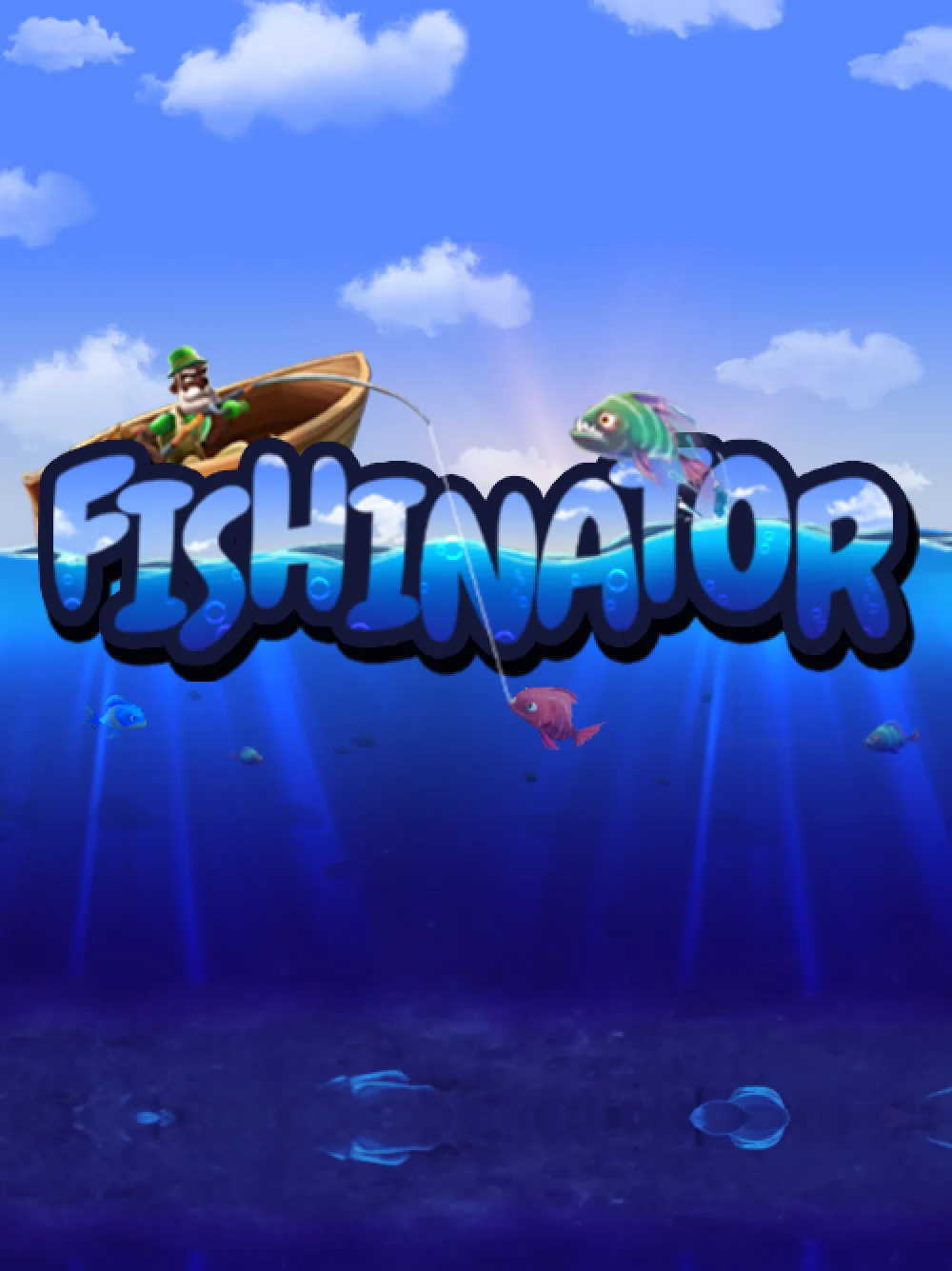 Juego de pesca con sensación arcade y detalles acuáticos